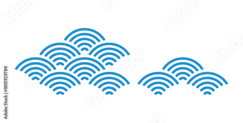 Seigaiha Wave Pattern – Traditional Japanese  Design