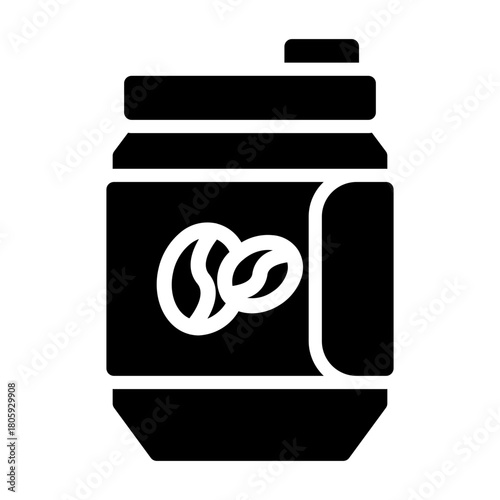 coffee can Solid icon