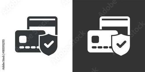 Payment Protection icon. Solid glyph series icon