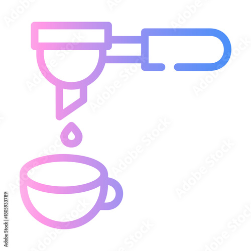 portafilter Line Gradient Icon