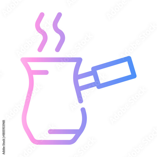 cezve Line Gradient Icon