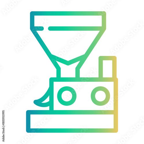 coffee mill Line Gradient Icon