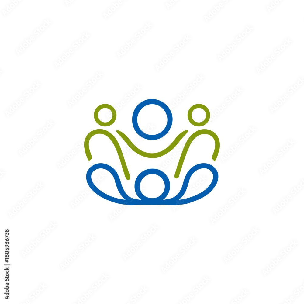 Fototapeta premium Abstract people icon