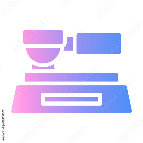 digital scales Gradient icon