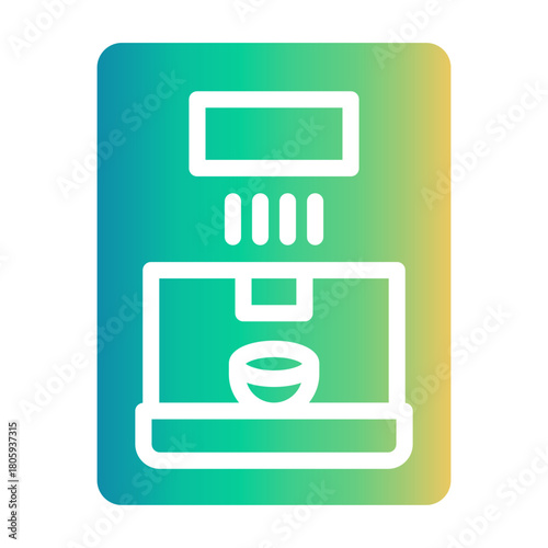 espresso machine Gradient icon