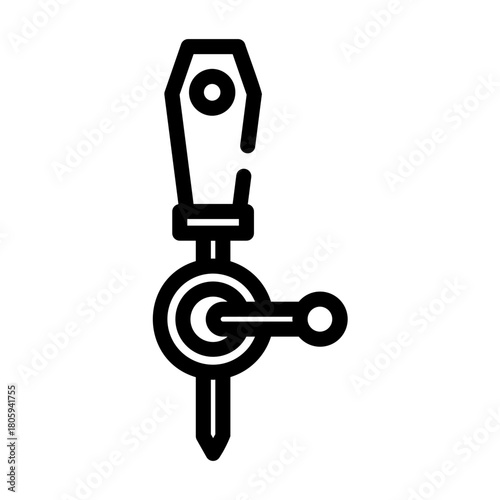 hand drill Line Icon