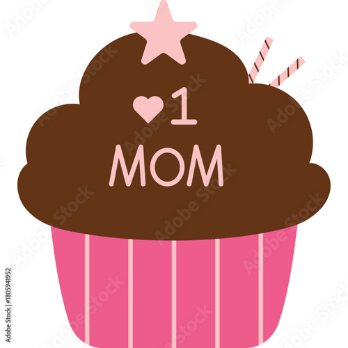 Cupcake Mother's Day Illustration