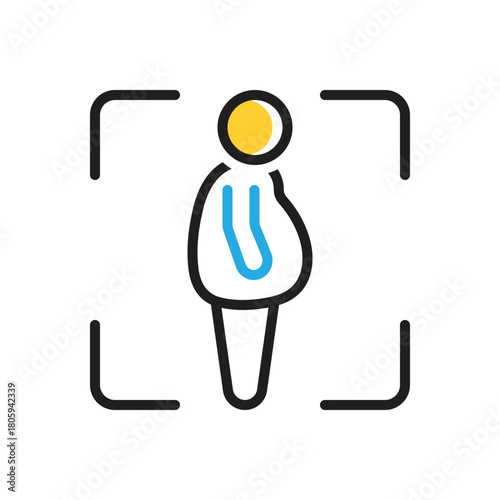 Multi color icon for fatty