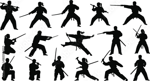 Fantasy winged animal silhouette collection featuring mythical creatures, flying beasts, and imaginative hybrid designs, 