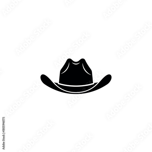 Cowboy Hat Icon Silhouette