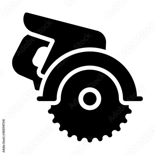 electric saw Solid icon
