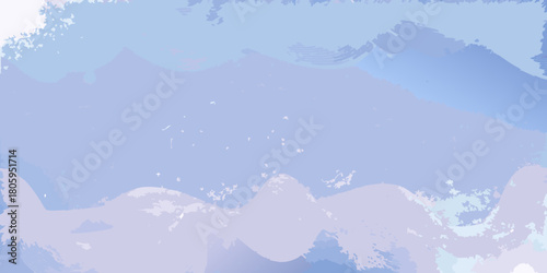 Abstract watercolor background with soft pastel blue and purple hues and textured brush strokes