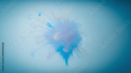 Vibrant explosion of red, blue, and yellow paint mixing dynamically to create a stunning abstract effect sure to grab attention