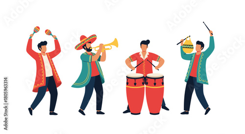 Get ready to celebrate with vibrant musicians and cultural music perfect for festive Cinco de Mayo or Latin American heritage celebrations