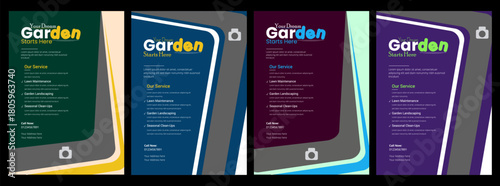 lawn care flyer design , gardening lawn care service flyer, poster, leaflet design lawn care garden or landscaping services, Lawn and gardening service flyer design