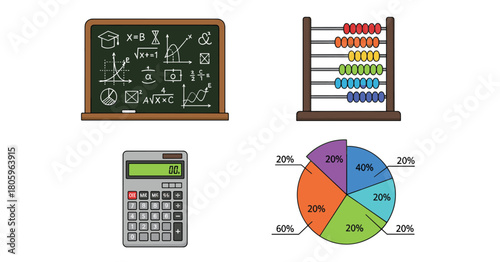 Mathematics Education Tools and Concepts Illustrated, Generative AI.