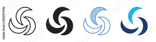 Logo icon set multiple style collection