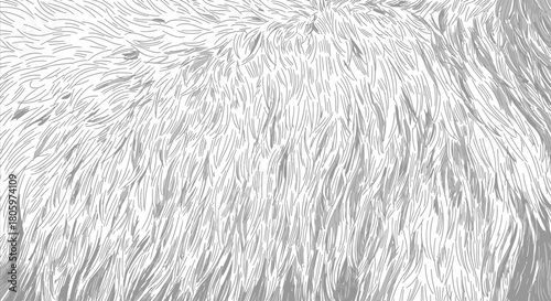 White fluffy fur texture background, soft and cozy.