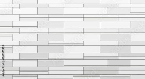Modern White Brick Wall Pattern Background.