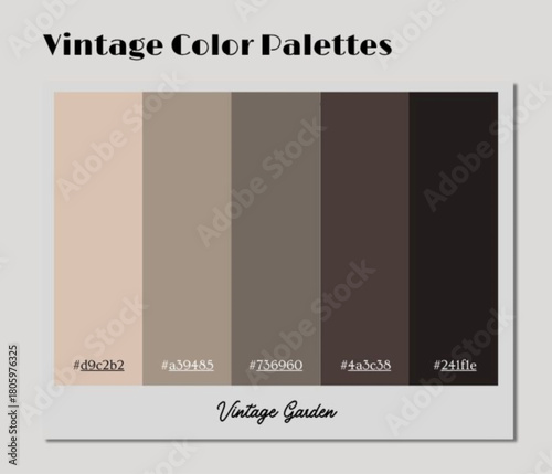 This curated vintage color palette enables serene visuals across product promotion and editorial media.