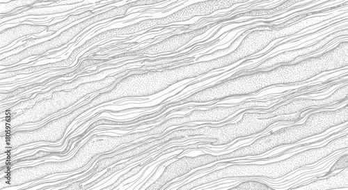 Abstract white wood grain texture background with wavy lines.