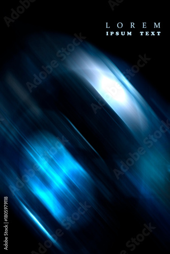ABSTRACT BLURRED BACKGROUND. The light spills onto the black background, creating an interesting abstract design—a pattern of lines and halftones that evokes various associations in your imagination.