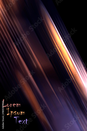 ABSTRACT BLURRED BACKGROUND. The light spills onto the black background, creating an interesting abstract design—a pattern of lines and halftones that evokes various associations in your imagination.