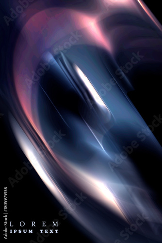 ABSTRACT BLURRED BACKGROUND. The light spills onto the black background, creating an interesting abstract design—a pattern of lines and halftones that evokes various associations in your imagination.