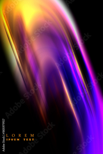 ABSTRACT BLURRED BACKGROUND. The light spills onto the black background, creating an interesting abstract design—a pattern of lines and halftones that evokes various associations in your imagination.