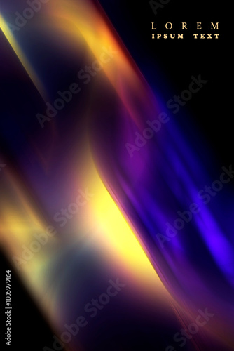 ABSTRACT BLURRED BACKGROUND. The light spills onto the black background, creating an interesting abstract design—a pattern of lines and halftones that evokes various associations in your imagination.