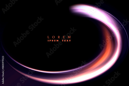 ABSTRACT BLURRED BACKGROUND. The light spills onto the black background, creating an interesting abstract design—a pattern of lines and halftones that evokes various associations in your imagination.