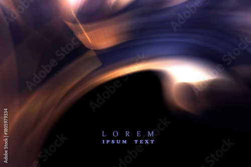ABSTRACT BLURRED BACKGROUND. The light spills onto the black background, creating an interesting abstract design—a pattern of lines and halftones that evokes various associations in your imagination.
