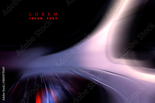 ABSTRACT BLURRED BACKGROUND. The light spills onto the black background, creating an interesting abstract design—a pattern of lines and halftones that evokes various associations in your imagination.