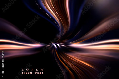 colored stream of light	