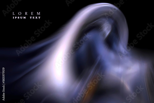 ABSTRACT BLURRED BACKGROUND. The light spills onto the black background, creating an interesting abstract design—a pattern of lines and halftones that evokes various associations in your imagination.