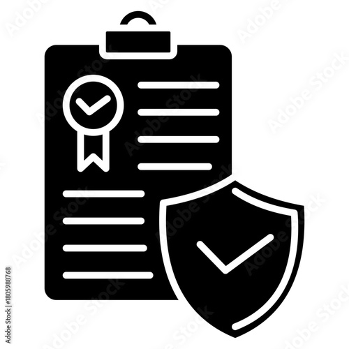 Policy Glyph Icon