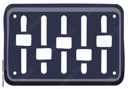 Audio Mixer Controls Sliders Graphic Equalizer Settings Adjustment Icon
