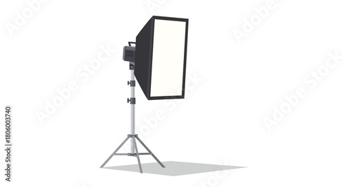 Professional Studio Softbox Light on Tripod Stand for Photography.