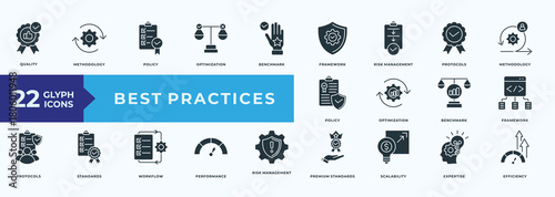 Best Practice Icon Pack Illustration vector