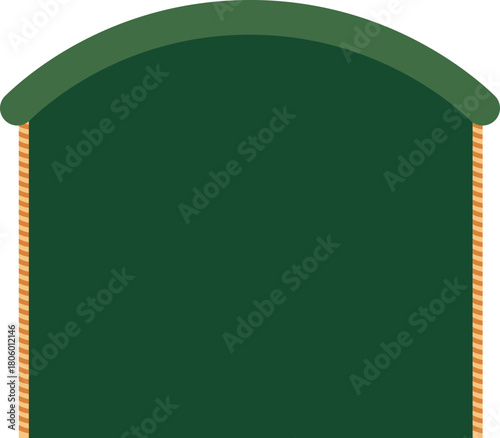 christmas fireplace frame vector illustration