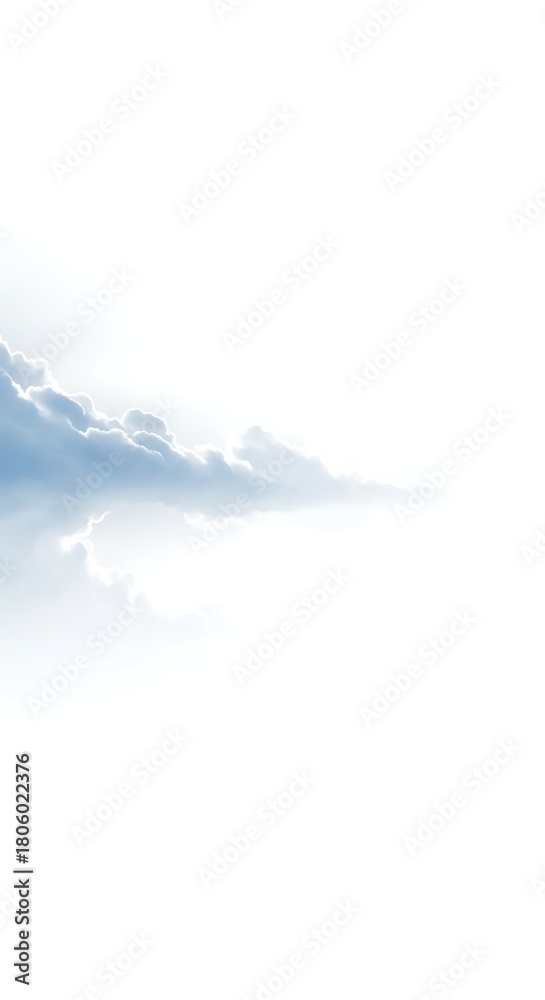 Fototapeta premium Ethereal Clouds Floating in a Serene Sky Dreamy Atmosphere Tranquility