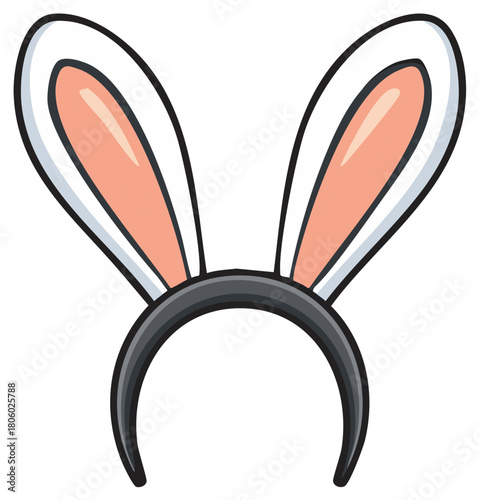 Bunny Ears Headband Festive Celebration Costume Headwear for Easter and Spring Events