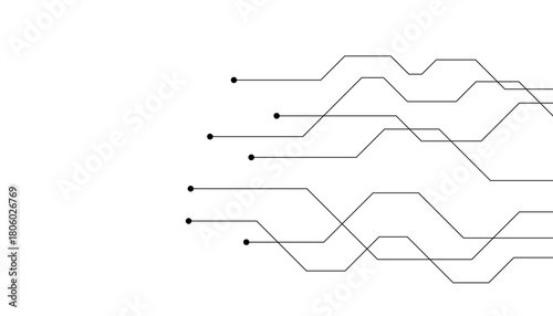 Abstract futuristic circuit board Illustration, Circuit board with various technology elements. Circuit board pattern for technology background. Vector illustration