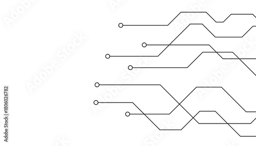 Abstract futuristic circuit board Illustration, Circuit board with various technology elements. Circuit board pattern for technology background. Vector illustration