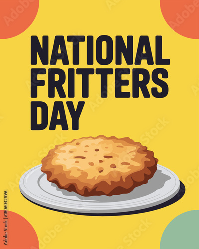 National Fritters Day Celebration with Fried Fritter Design