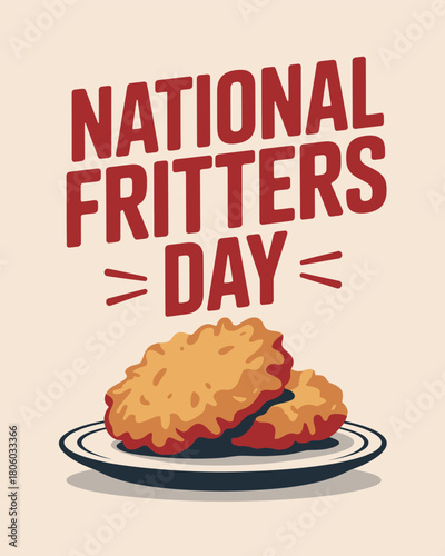 National Fritters Day Celebration with Fried Fritter Design