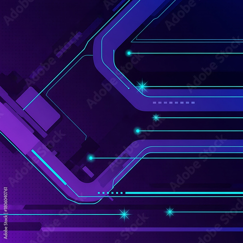 Futuristic Circuit Board with Neon Lights, cyber monday, cyber monday shoping,