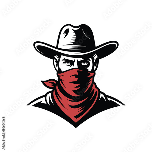 Vintage Western Cowboy Logo Design