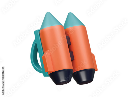 jetpack icon 3d illustration render