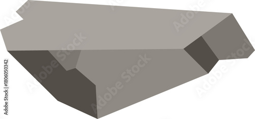 Flat Stone Illustration Element